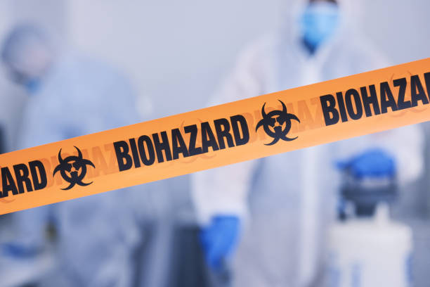 Professional Biohazard Cleanup technician working in Coulterville, IL